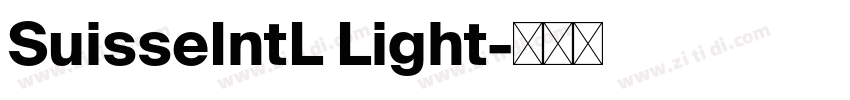 SuisseIntL Light字体转换 SuisseIntL Light字体转换